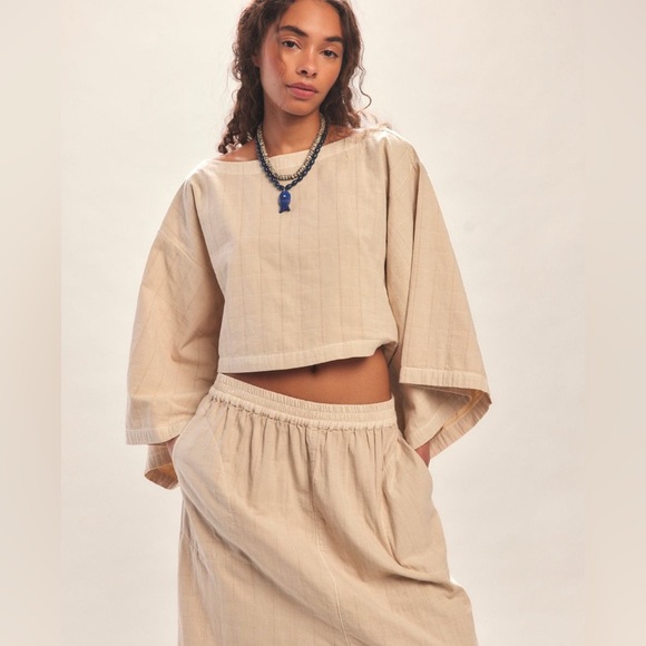 NWT Free People Check Me Out Harem Pant Set Size Small - Picture 2 of 7